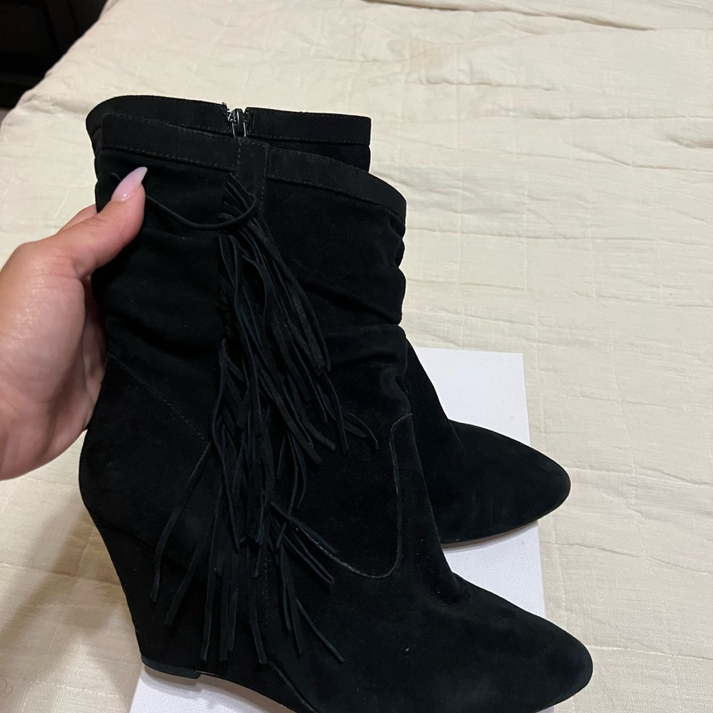 Black Suede Women's Ankle Boots